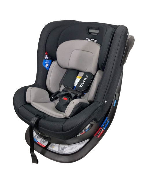 used Nuna Revv Rotating Convertible Car Seat, Caviar, 2022