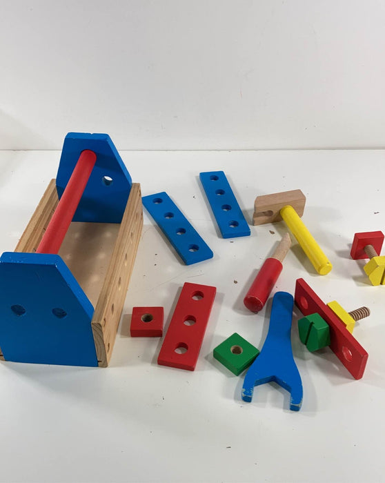 used Melissa & Doug Take-Along Tool Kit Wooden Toy