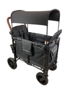 used Wonderfold W2 Luxe Multifunctional Double Stroller Wagon, 2023, Volcanic Black