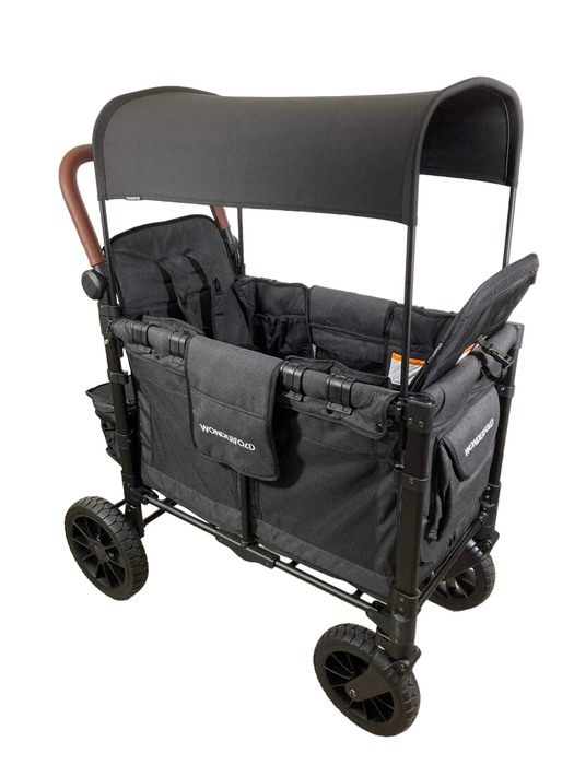 used Wonderfold W2 Luxe Multifunctional Double Stroller Wagon, 2023, Volcanic Black