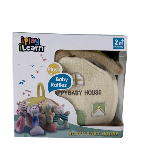 used iPlay, iLearn Happy Baby House Rattle Set