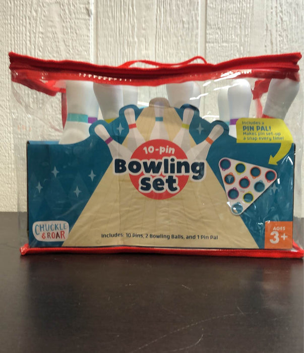 secondhand Chuckle And Roar 10 Pin Kids Bowling Set