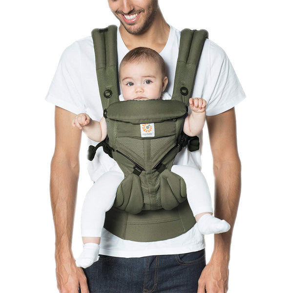 Ergobaby Omni 360 All-Position Baby Carrier for Newborn to Toddler with  Lumbar Support & Cool Air Mesh (7-45 Lb), Onyx Black 6.18x9.13x10.43 Inch