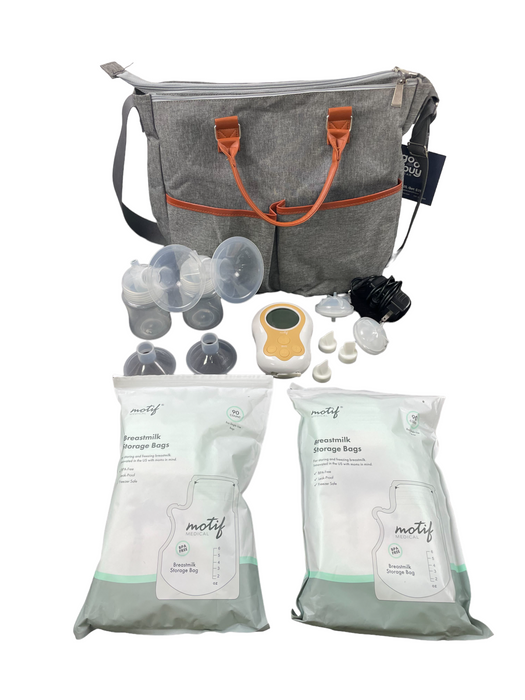 Motif Medical Duo Double Electric Breast Pump With Maylilly Bag