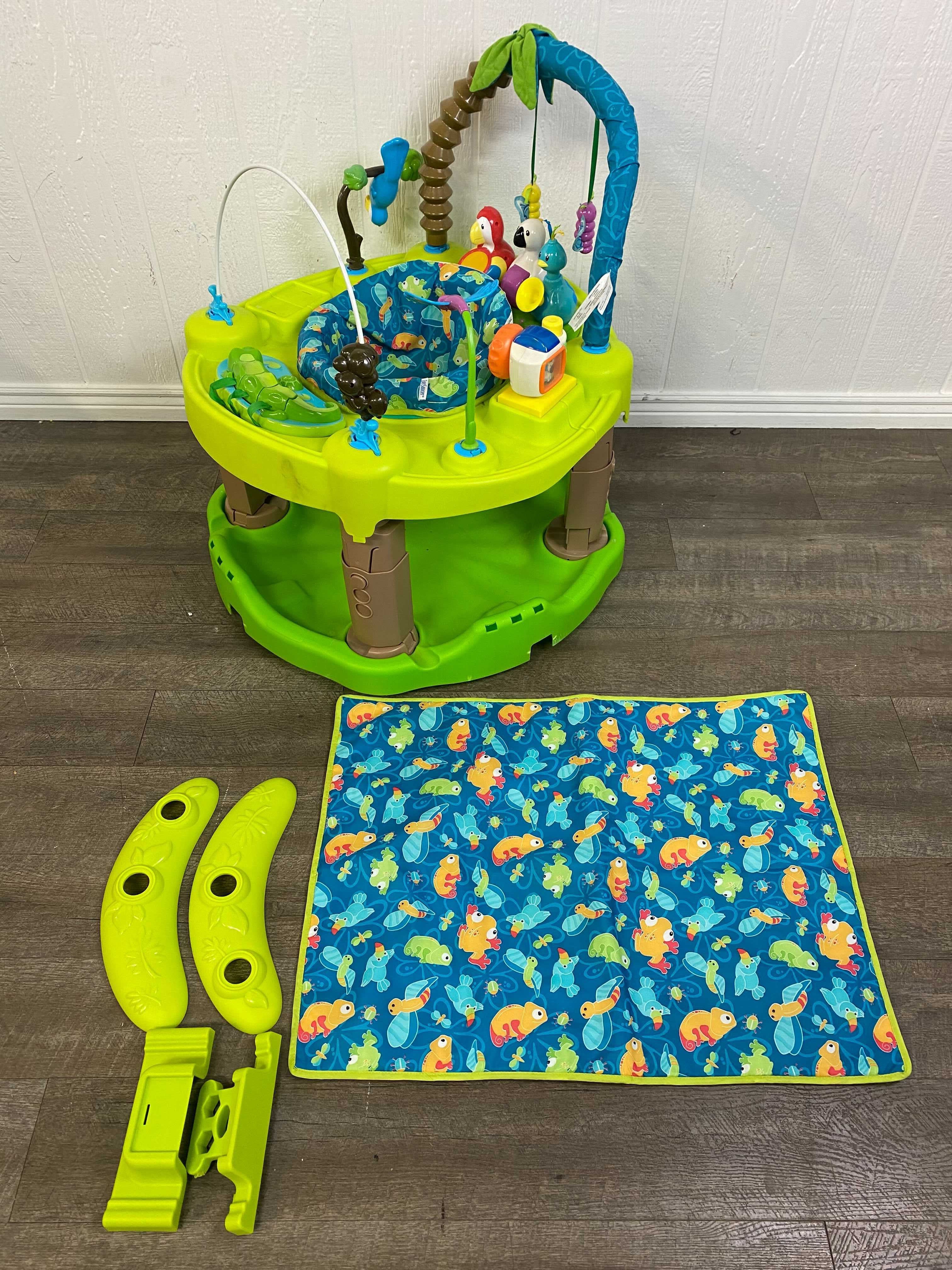 Evenflo exersaucer triple fun best sale world explorer activity center manual