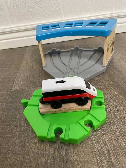 IKEA LILLABO Train Depot With Battery-Operated Train