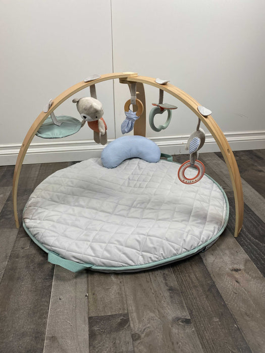 Ingenuity Cozy Spot Reversible Activity Gym, Tan