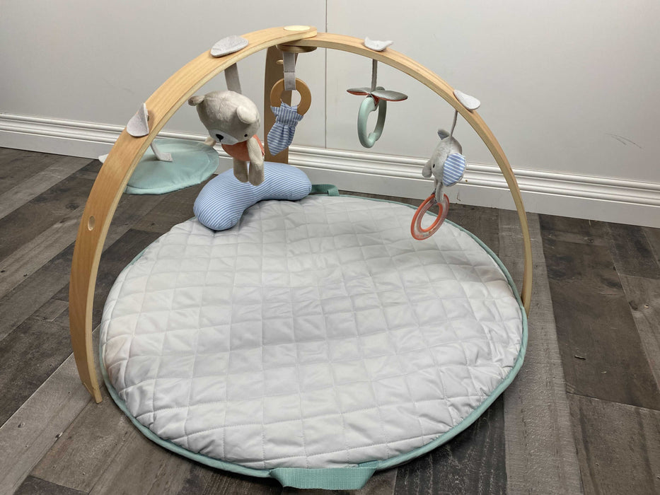 Ingenuity Cozy Spot Reversible Activity Gym, Tan