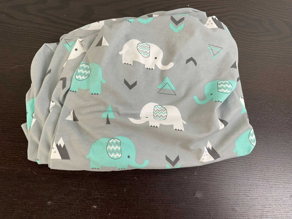 Fitted Crib Sheet, Elephant