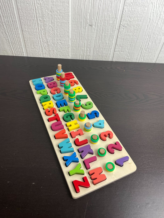 Wooden Alphabet Puzzle, With Numbers