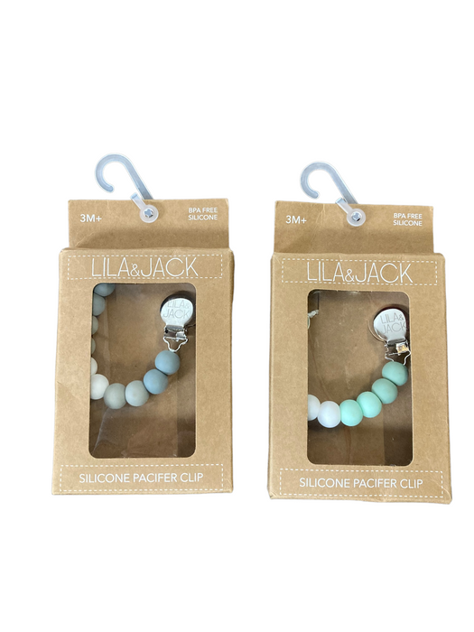 Lila & Jack Silicone Pacifier Clips