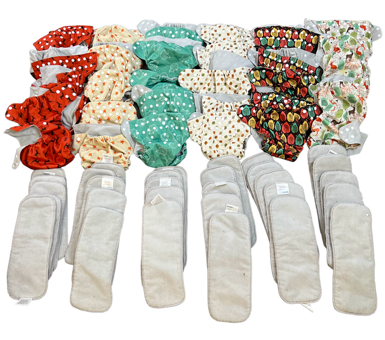 BUNDLE Cloth Diapers and Liners, Simple Being