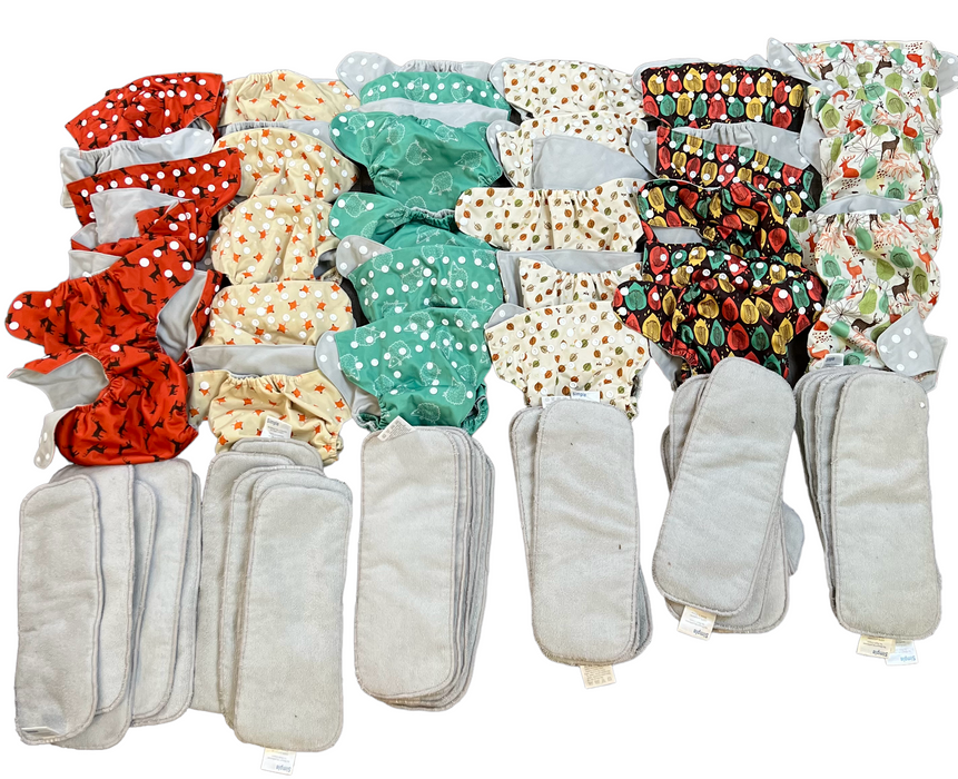 BUNDLE Cloth Diapers and Liners, Simple Being