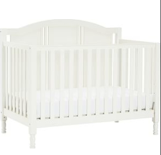 Pottery Barn Kids Catalina Crib with Toddler Rail