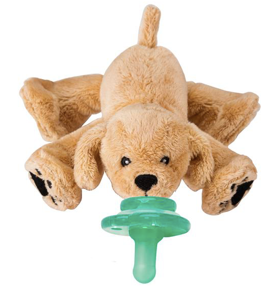 Nookums Pacifier-Plushies Buddies, Rufus Retriever