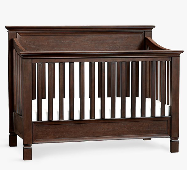 Pottery Barn Kids Larkin 4-In-1 Convertible Crib, Chocolate