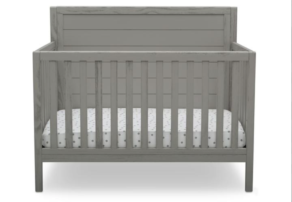 Delta Children Cambridge 4-in-1 Convertible Crib, Rustic Haze