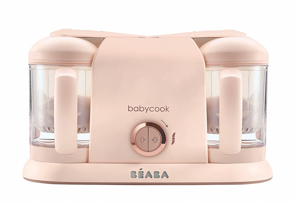 Beaba Babycook Plus 4 in 1 Steam Cooker and Blender, Rose Gold