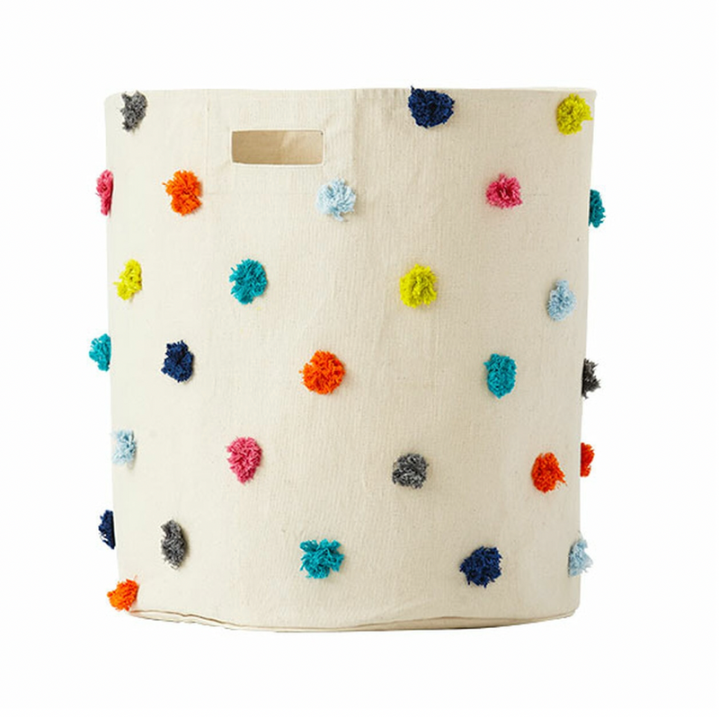 Pehr Designs Pom Pom Storage Bin, 13x12