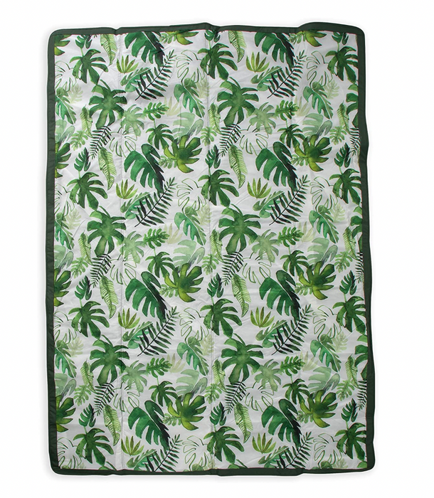 Little Unicorn 5 x 5 Outdoor Blanket, Tropical Leaf