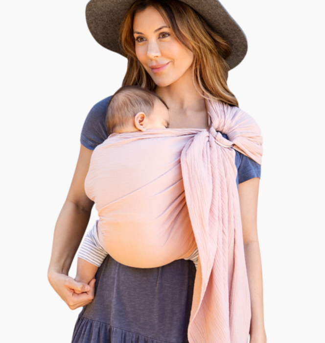 Moby Double Gauze Ring Sling, Rose