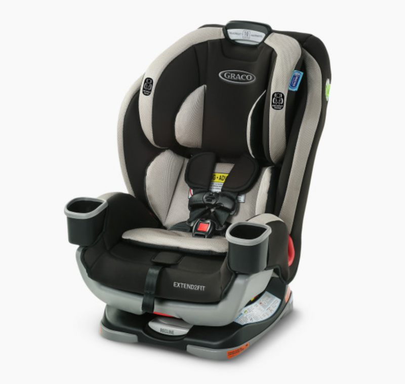 Graco Extend2Fit Convertible Car Seat, 2021, Stocklyn