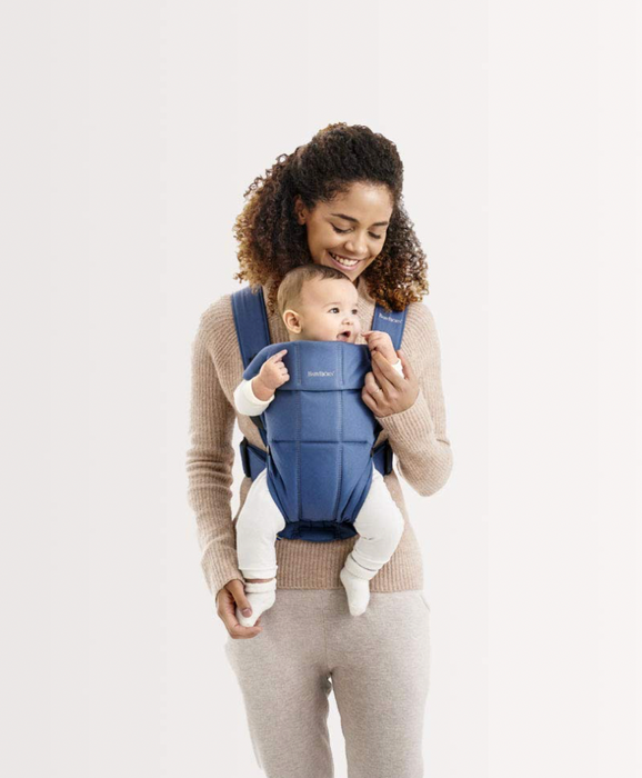 BabyBjorn Baby Carrier Mini, Vintage Indigo Cotton