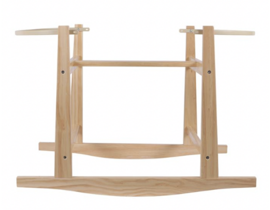 Design Dua Modern Rocking Bassinet Stand, Natural Pine