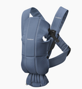 Shop BabyBjorn Baby Carrier Mini, Vintage Indigo Woven at GoodBuy Gear