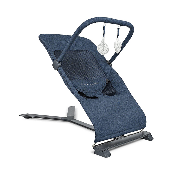 Baby Delight Go With Me Alpine Deluxe Portable Bouncer, Quilted Indigo