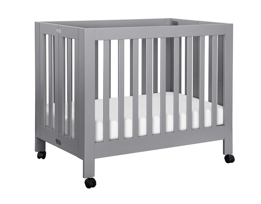 Babyletto Origami Mini Crib, 2020, Grey