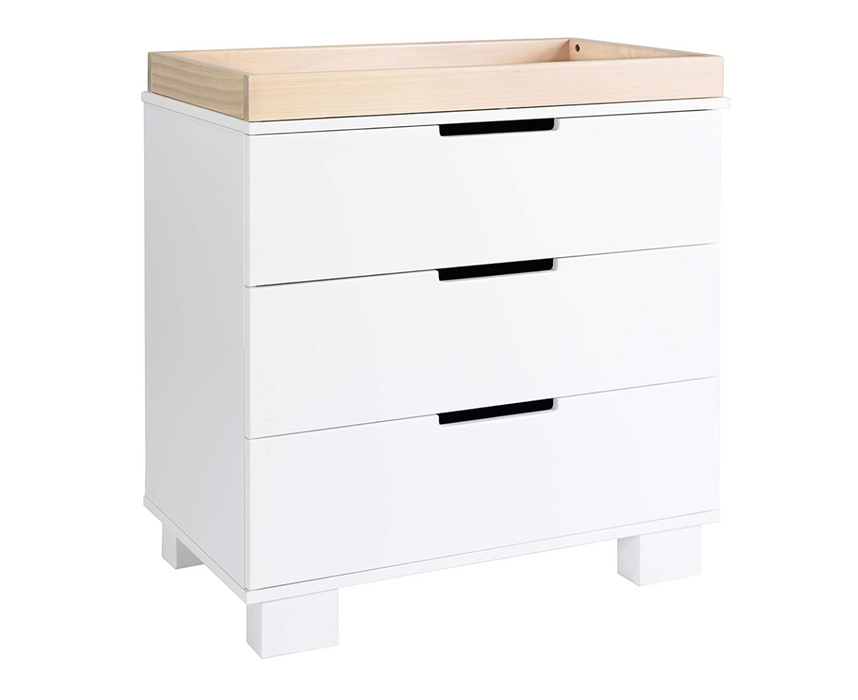 Babyletto Modo 3-Drawer Changer Dresser, White Washed Natural