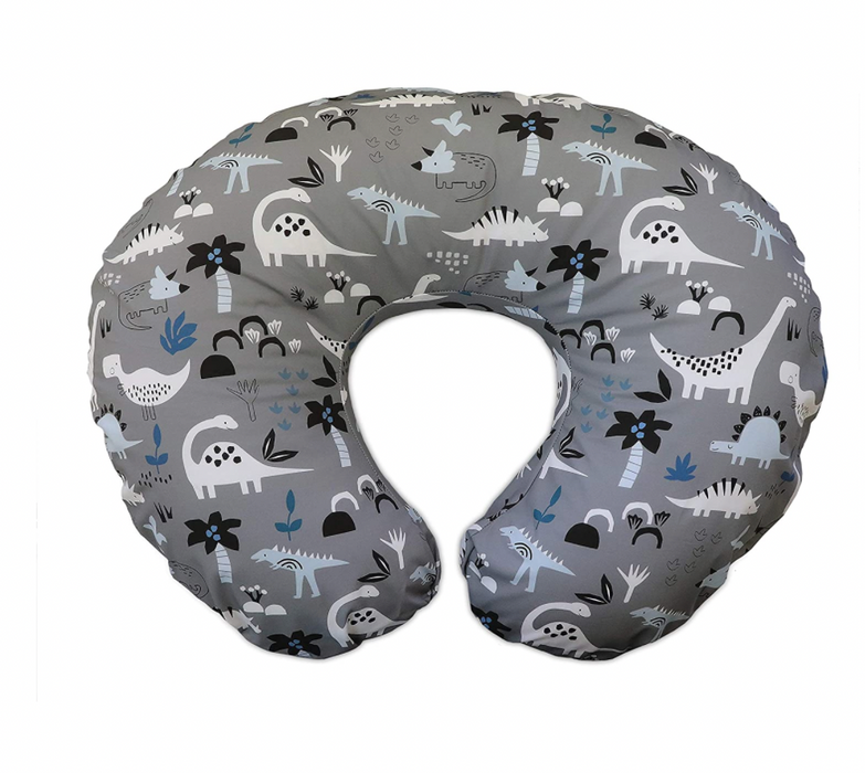 Boppy Nursing Pillow, Gray Dinosaurs