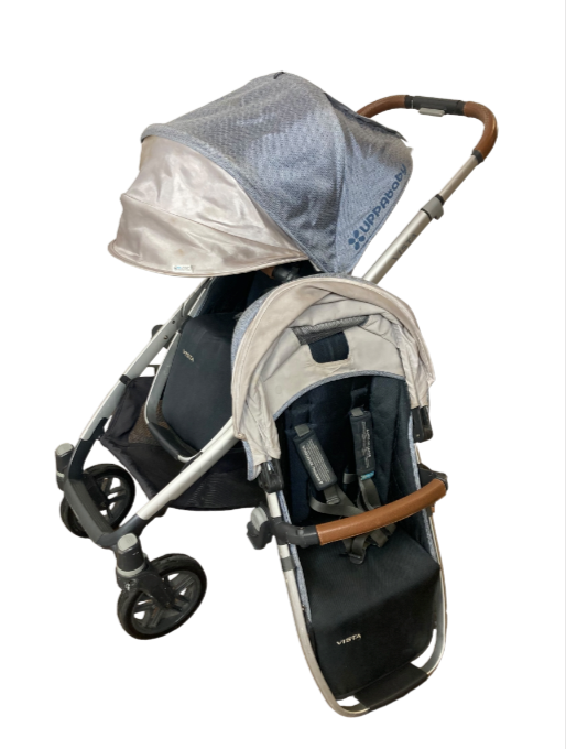 UPPAbaby VISTA Double Stroller, Gregory (Blue Melange), 2017