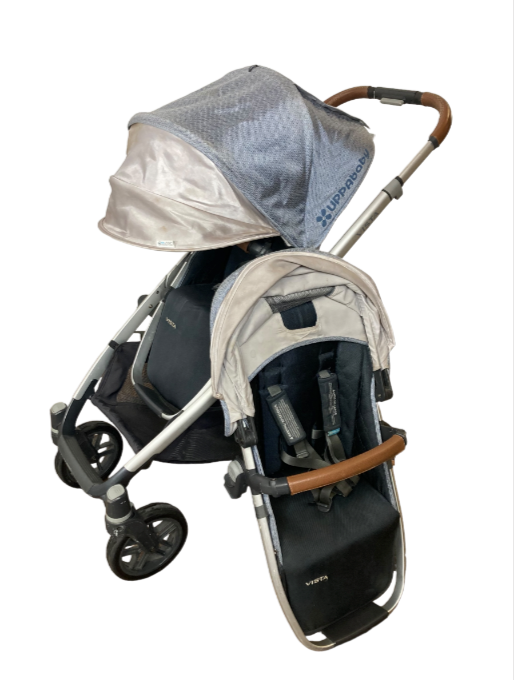 uppababy vista stroller double UPPAbaby VISTA Double Stroller, Gregory (Blue Melange), 2017