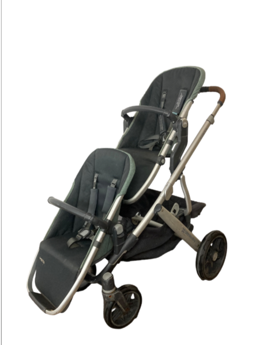 uppababy vista 2018 green UPPAbaby VISTA Double Stroller, 2018, Emmett Green Melange