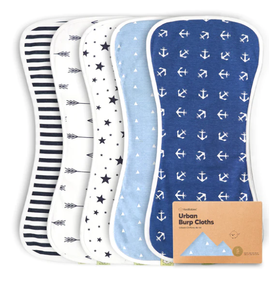 Shop KeaBabies Urban Burp Cloths, Adventurer at GoodBuy Gear