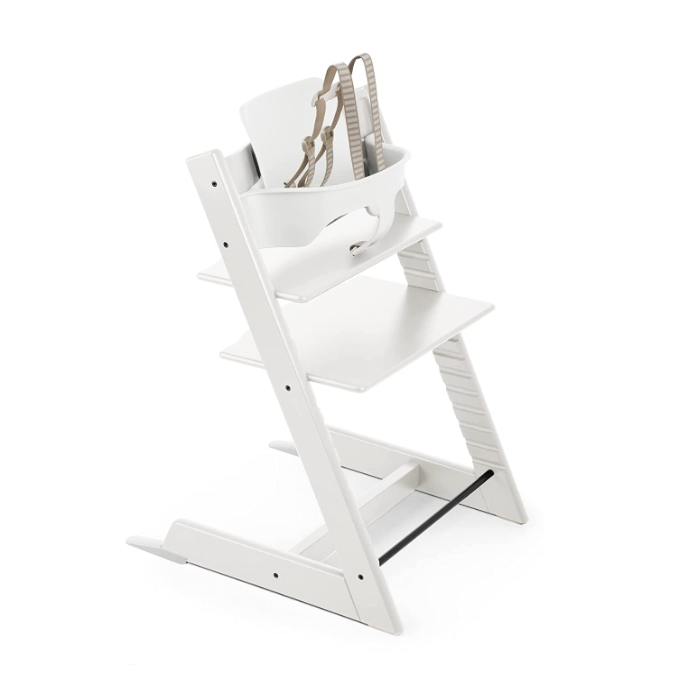 Stokke Tripp Trapp High Chair With Baby Set, White