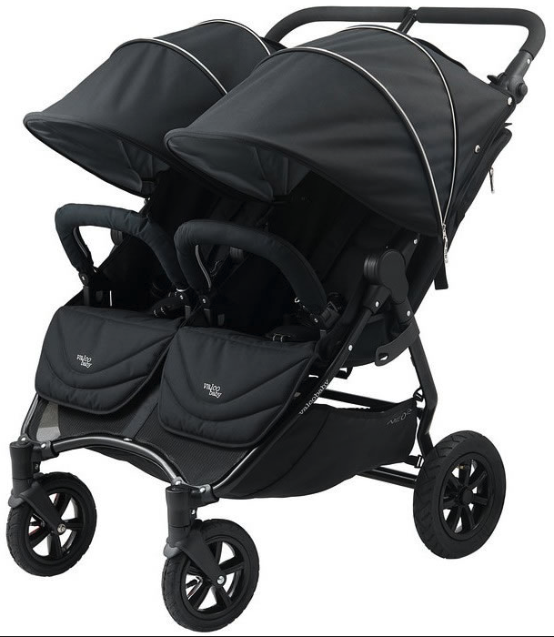 Valco Baby Neo Twin Double Stroller, Black, 2017