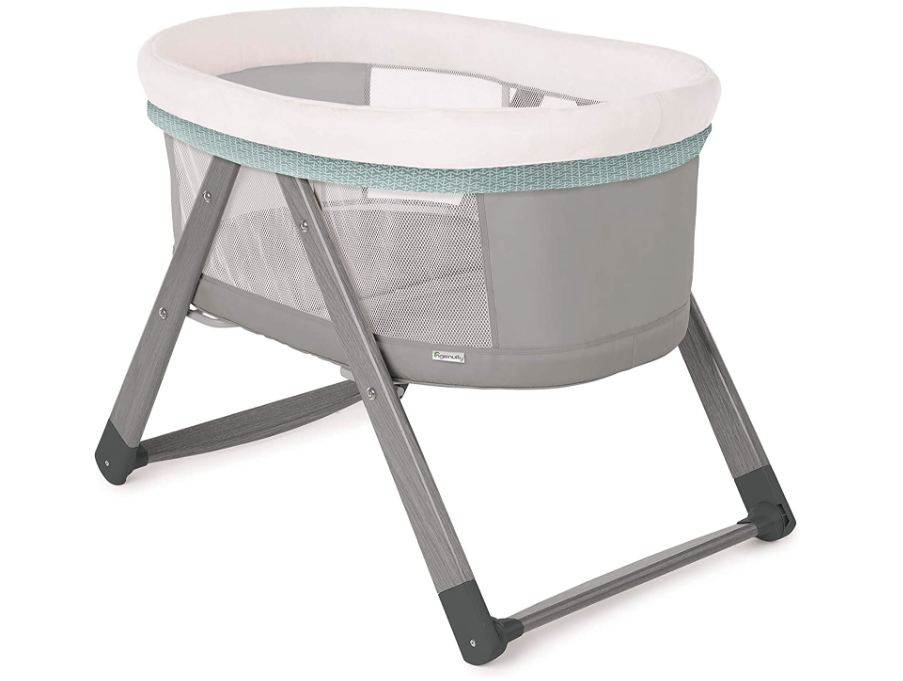 Shop Ingenuity Foldaway Rocking Wood Bassinet at GoodBuy Gear
