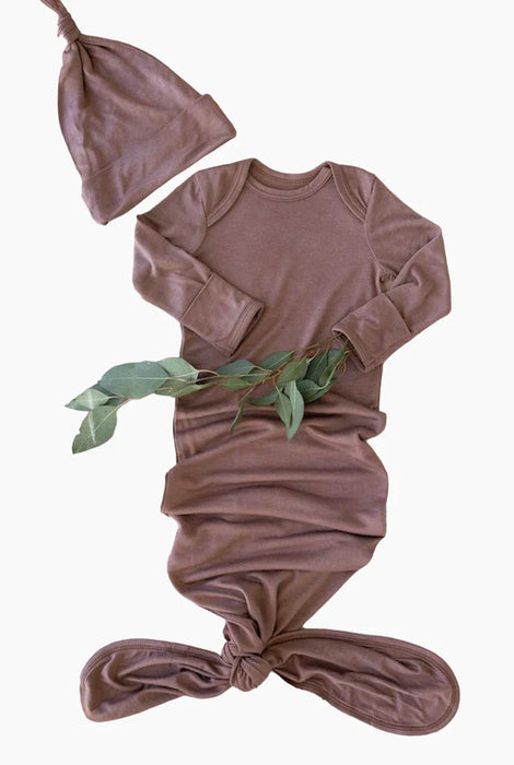 Shop Solly Baby Knotted Gown, Rose Quartz, 0-3 Months at GoodBuy Gear
