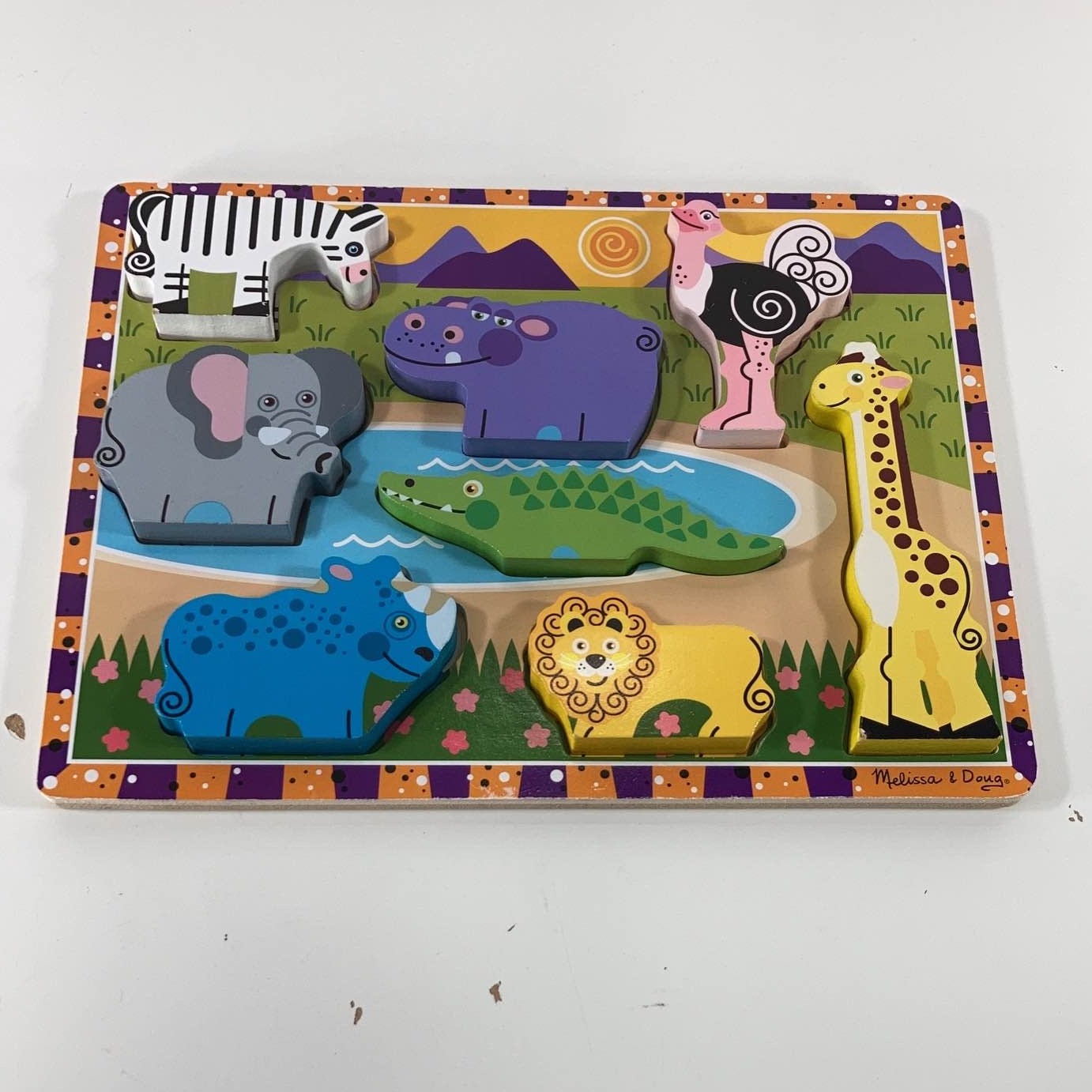 Melissa and doug chunky puzzle sale safari animals