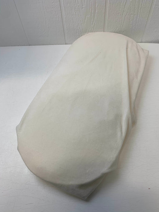 used Naturepedic Bassinet Mattress, 14 in x 29 in x 1.5 in oval shape