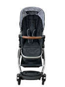 secondhand Mockingbird Single to Double Stroller, Silver with Penny Leather, Black , Windowpane, 2022