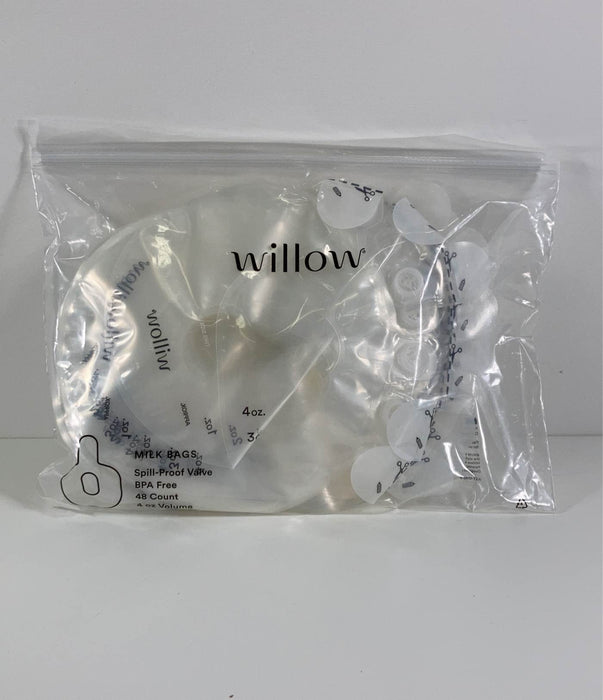 used Willow 48-Count 4 oz Spill-Proof Breast Milk Bags