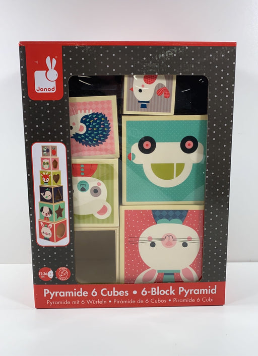 Shop Janod 6-block Pyramid Cubes at GoodBuy Gear