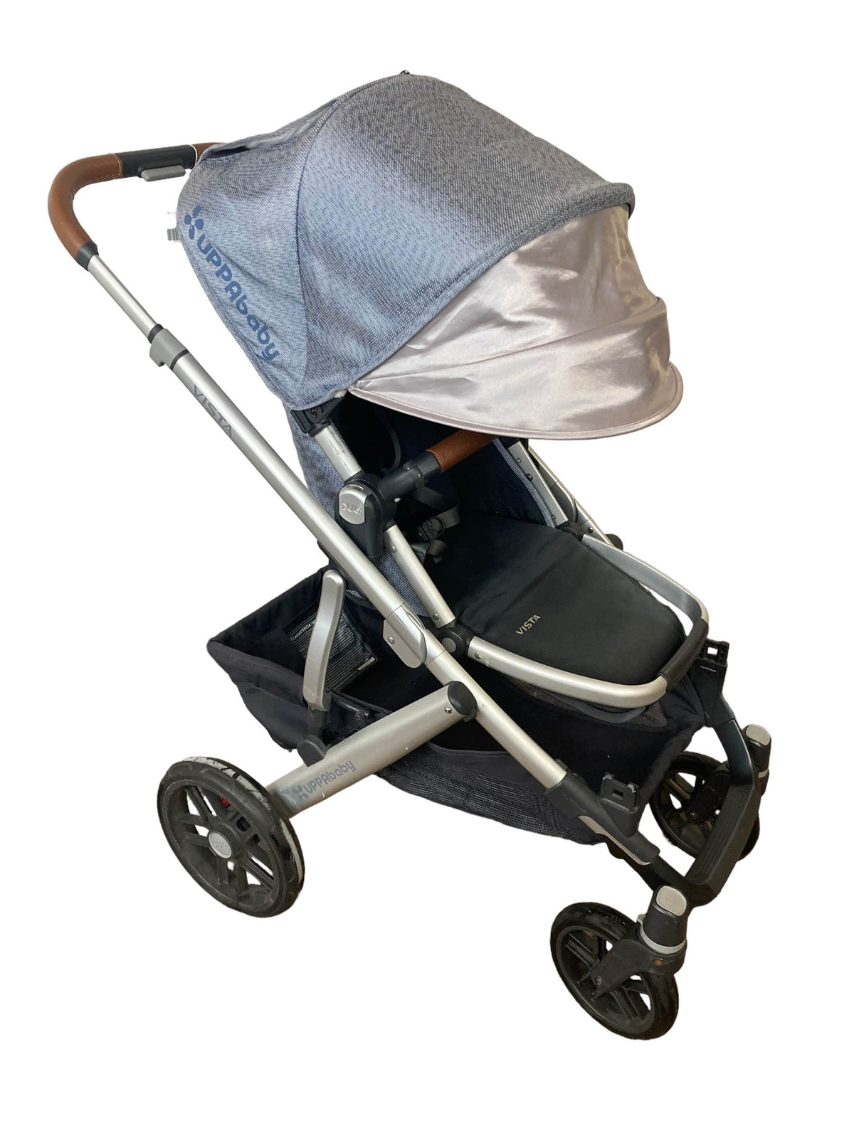 uppababy vista 2018 blue UPPAbaby VISTA Stroller, 2018, Henry (Blue Marl)