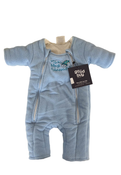 used Baby Merlin's Magic Sleepsuit, Small 3-6 Months, Fleece, Blue