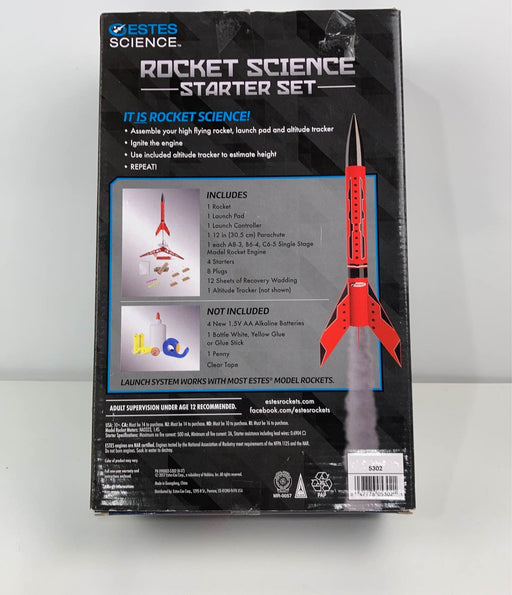 secondhand Estes Rocket Science Flying Model Rocket Starter Set