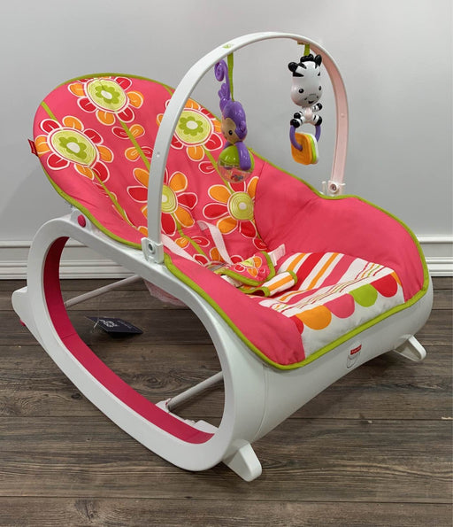 secondhand Fisher Price Infant To Toddler Rocker, Pink